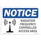 Signmission Sign, 10" H, 14" W, Plastic, Radio Frequency Controlled Access Area Sign, Lndscp, 1014-L-17958 OS-NS-P-1014-L-17958 - alternate 1